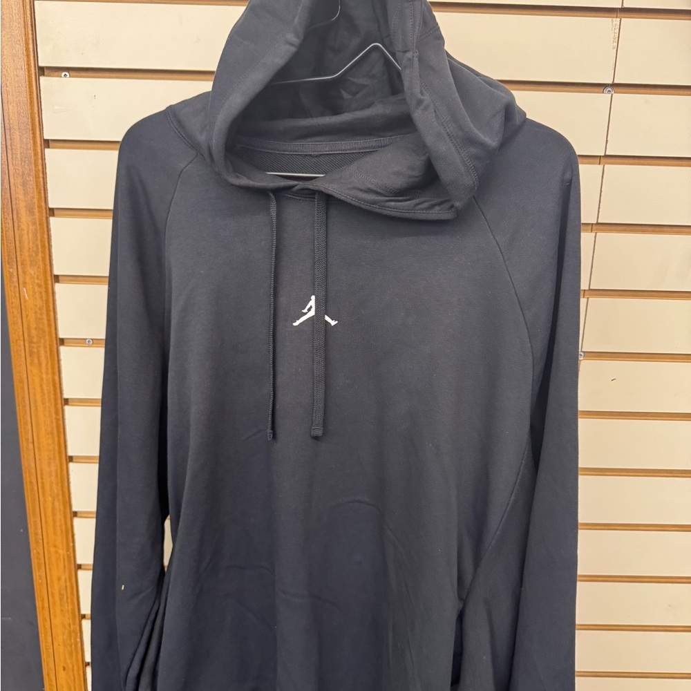 Jordan Black Hoodie with White Logo
